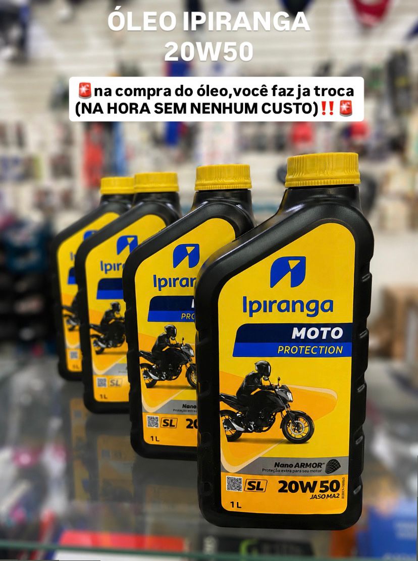 Óleo Ipiranga 20W50 para motocicletas